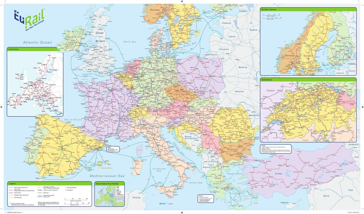 karte eurail īrija