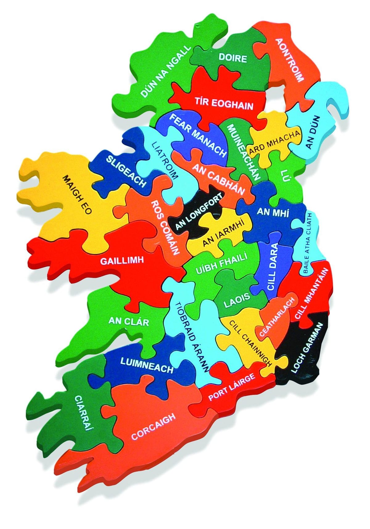 karte karte īrija kā gaeilge