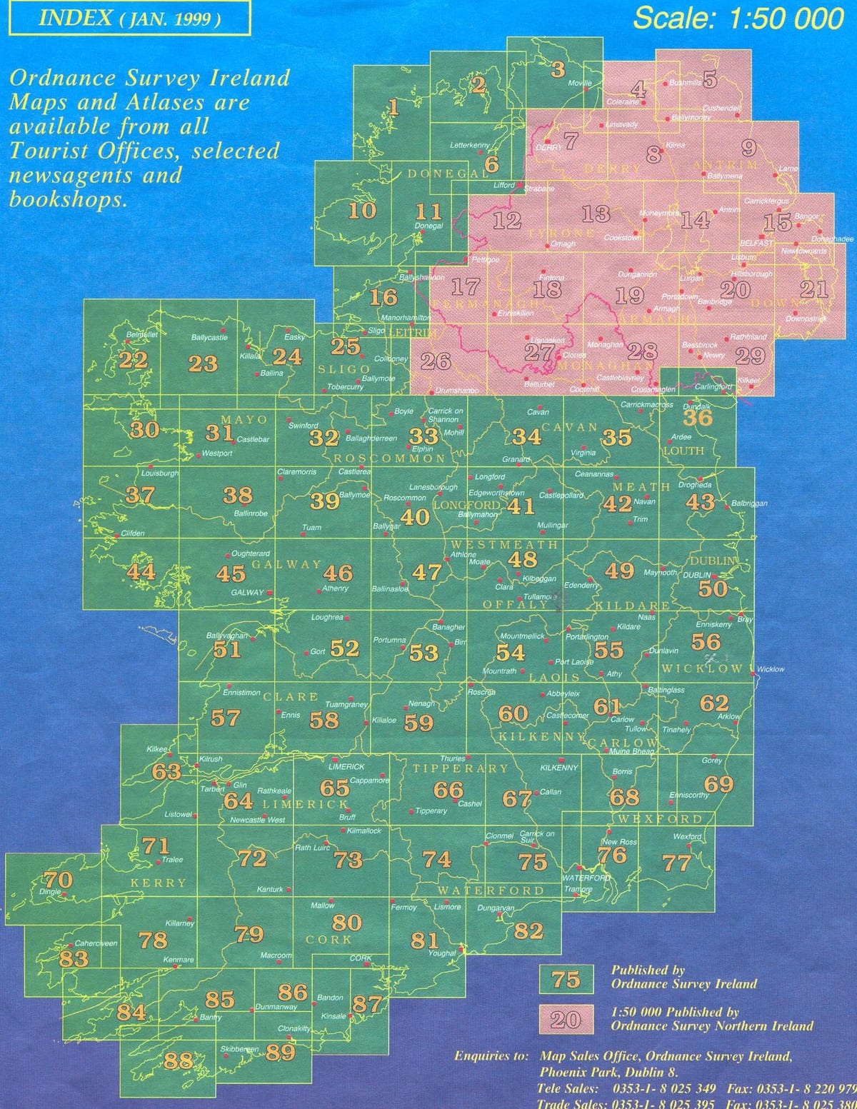 osi īrija map viewer
