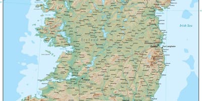 Karte īrija apvidus 