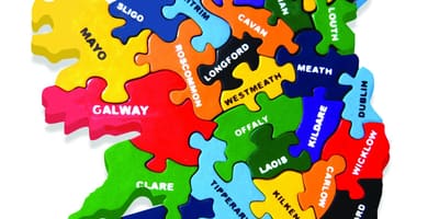 Karte īrija puzzle