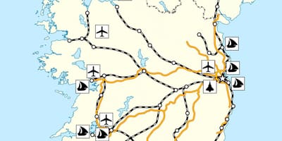 Karte īrija transports