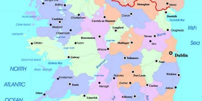Karte irelands