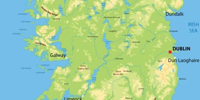 Reljefa karte īrija
