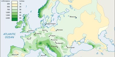 Nokrišņu karte īrija