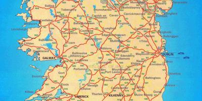Bezmaksas road map of ireland