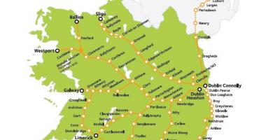 Dzelzceļa transporta īrijā karte