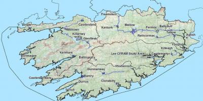 Detalizētu karti rietumu īrija
